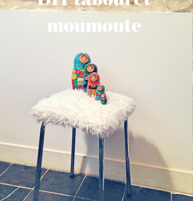 DIY tabouret moumoute