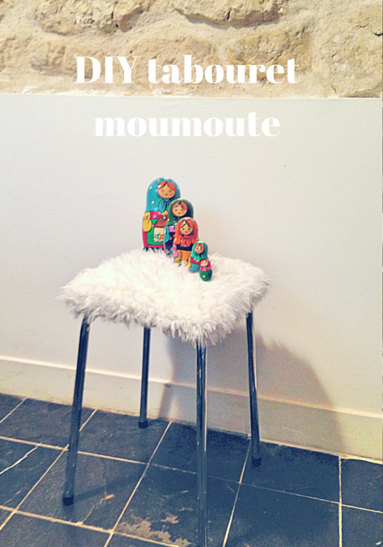 DIY tabouret moumoute